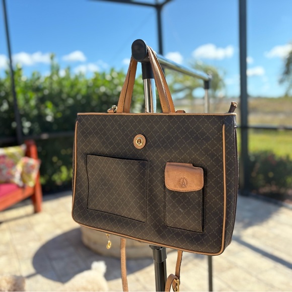 La Tour Eiffel Handbags - Vintage La Tour Eiffel Paris 1887 Tote Bag | Monogram Print | Organizer Included